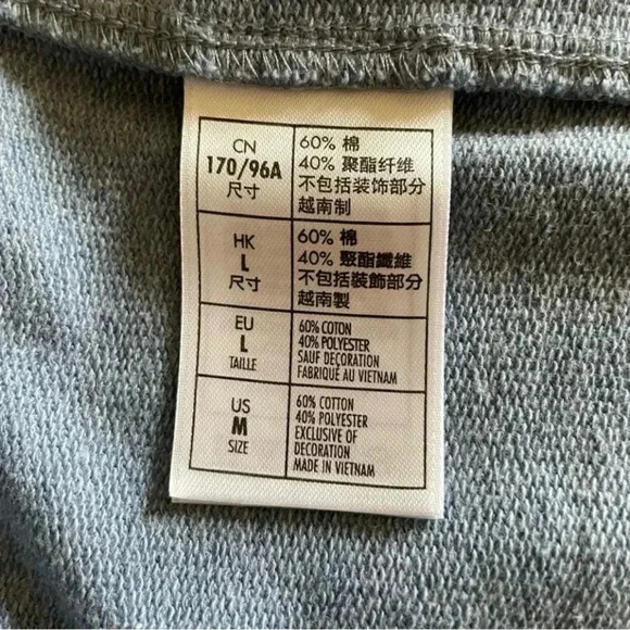 Disney Women's Blue Cowl Neck Mickey Long Sleeves Sweatshirt SZ M - Picture 10 of 10